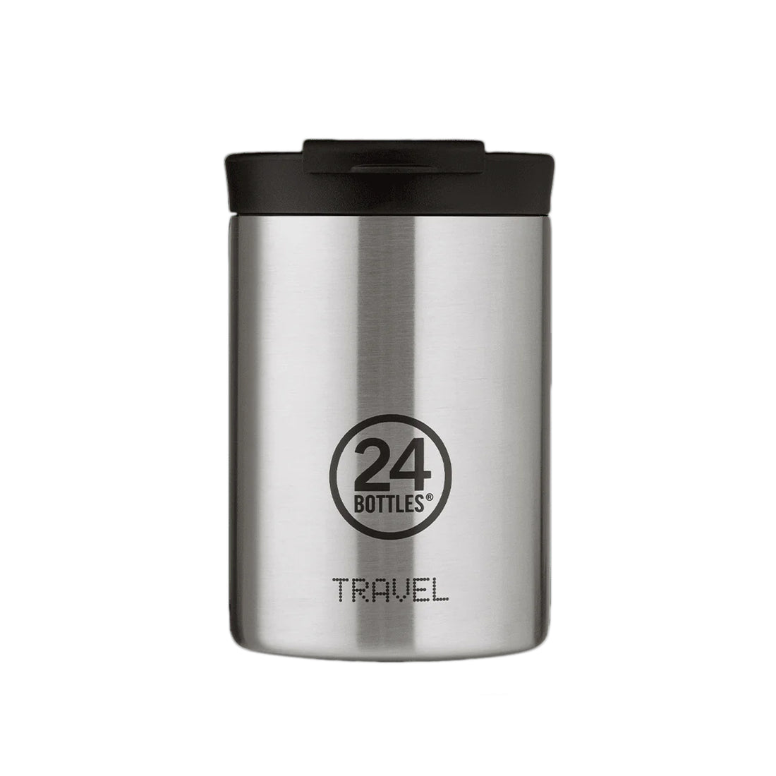 Taza de viaje de acero inoxidable 350 ml 24Bottles - Brushed Steel