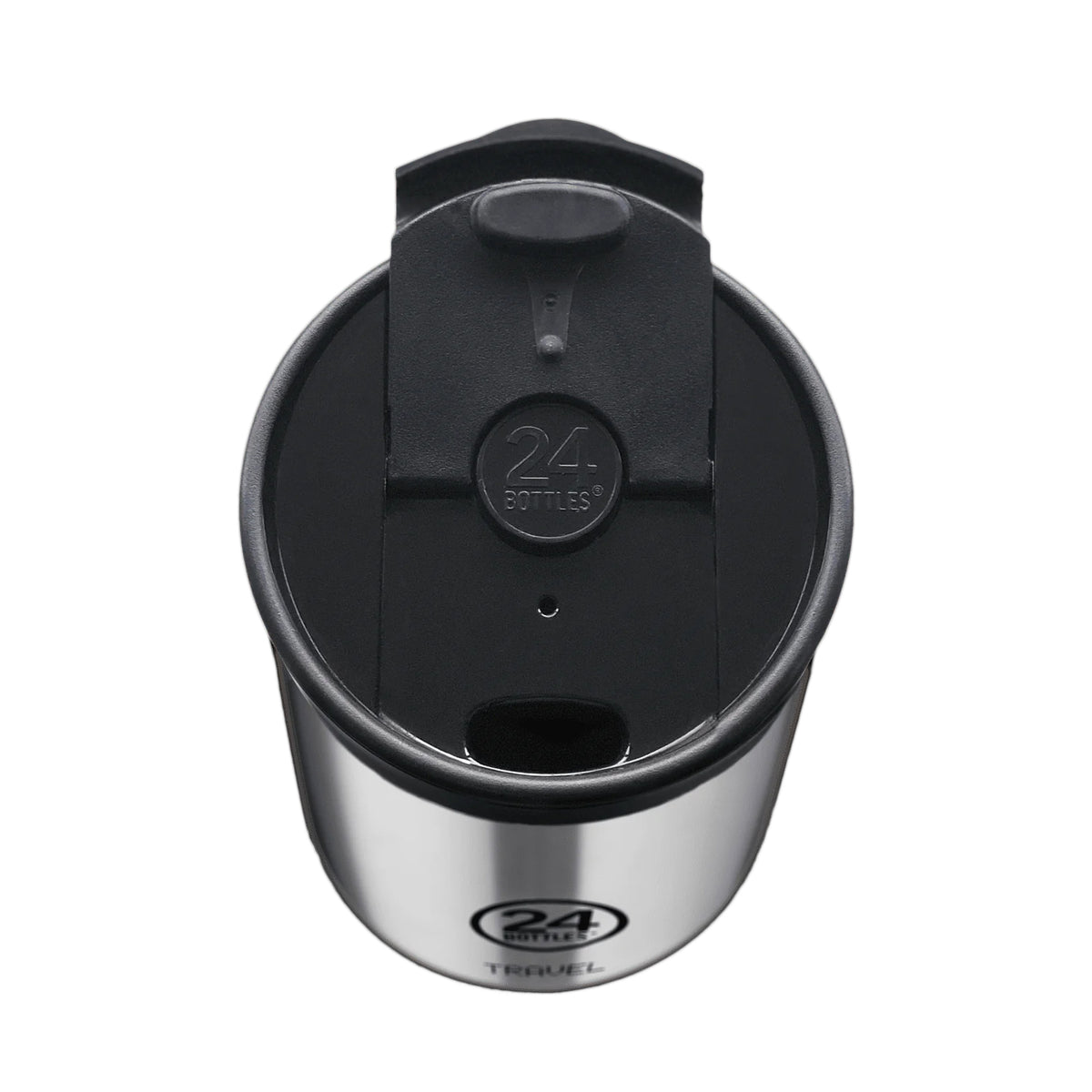 Taza de viaje de acero inoxidable 350 ml 24Bottles - Brushed Steel