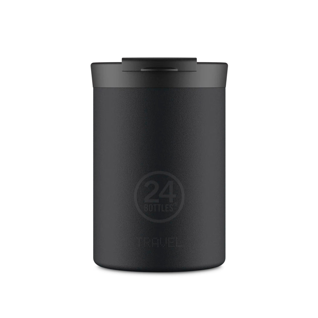 Taza de viaje de acero inoxidable 350 ml 24Bottles - Tuxedo Black
