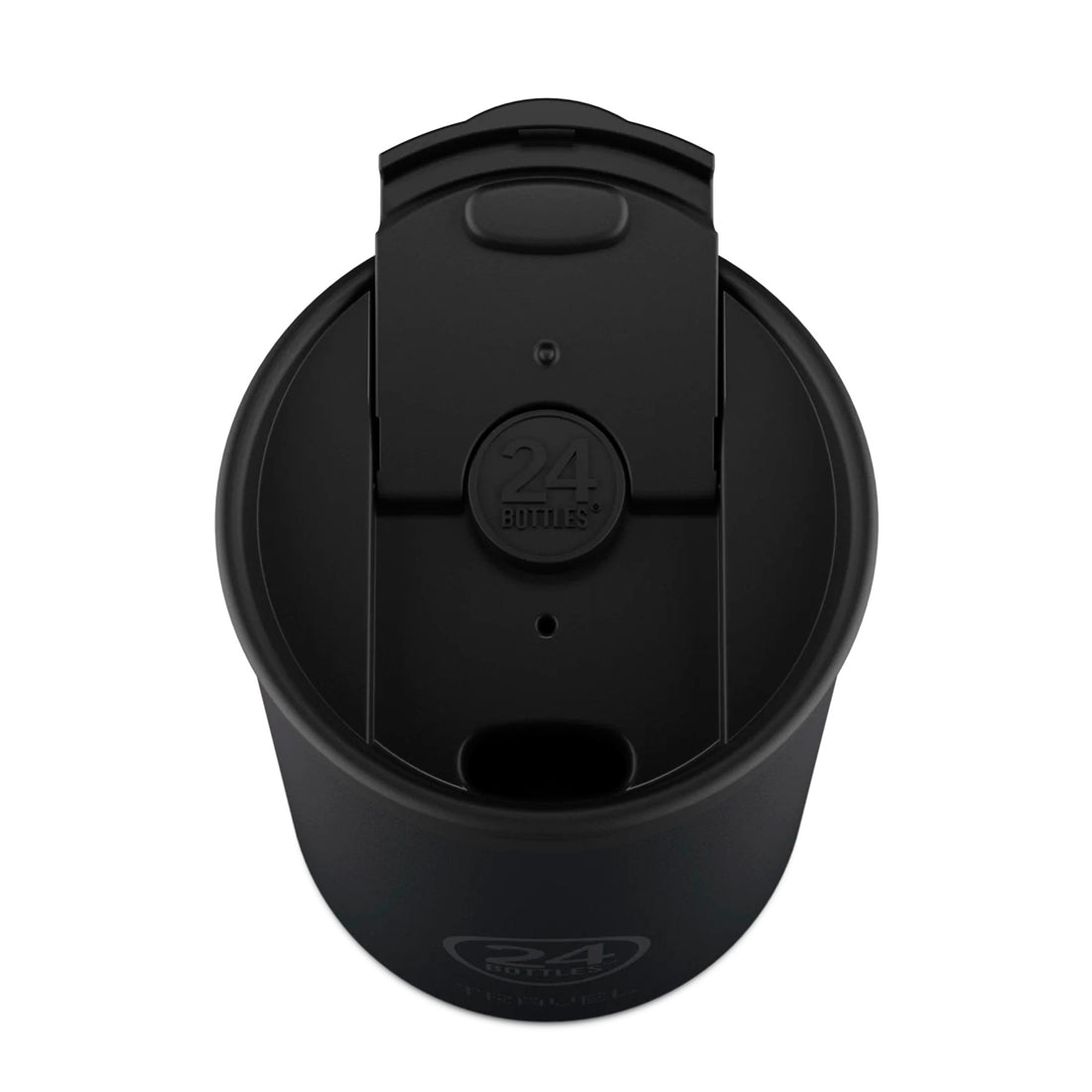 Taza de viaje de acero inoxidable 350 ml 24Bottles - Tuxedo Black
