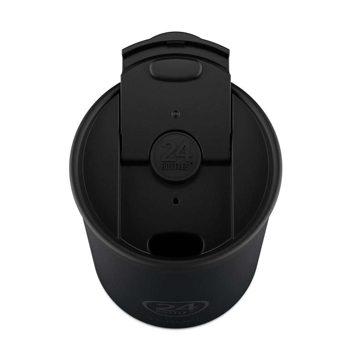 Taza de viaje de acero inoxidable 350 ml 24Bottles - Tuxedo Black