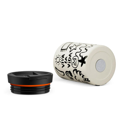 Taza de viaje de acero inoxidable 350 ml 24Bottles - Viva La Vida