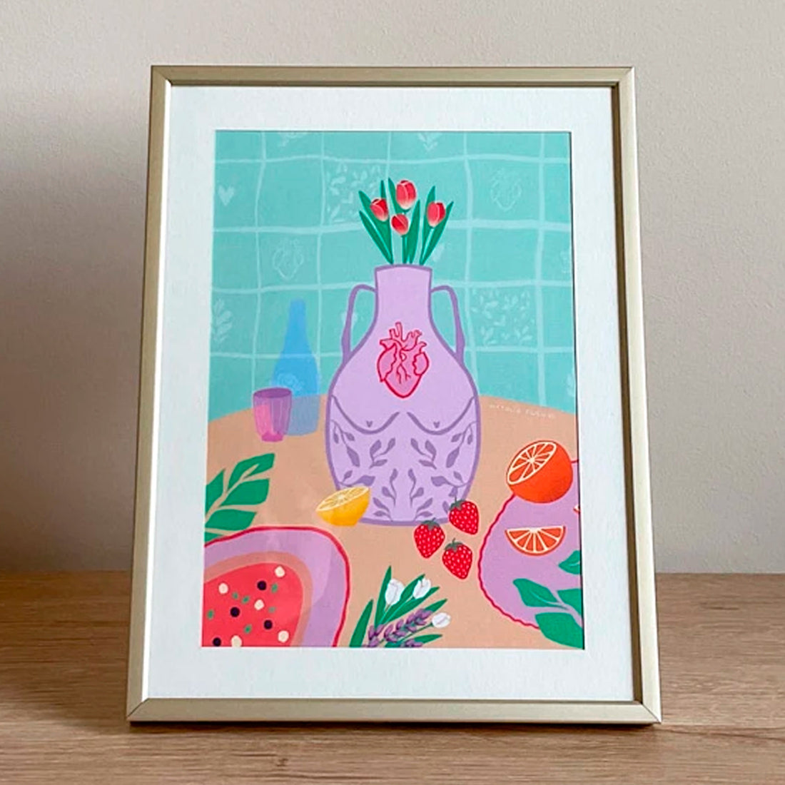 Print de Natalia Fuente A5 - Tulipanes