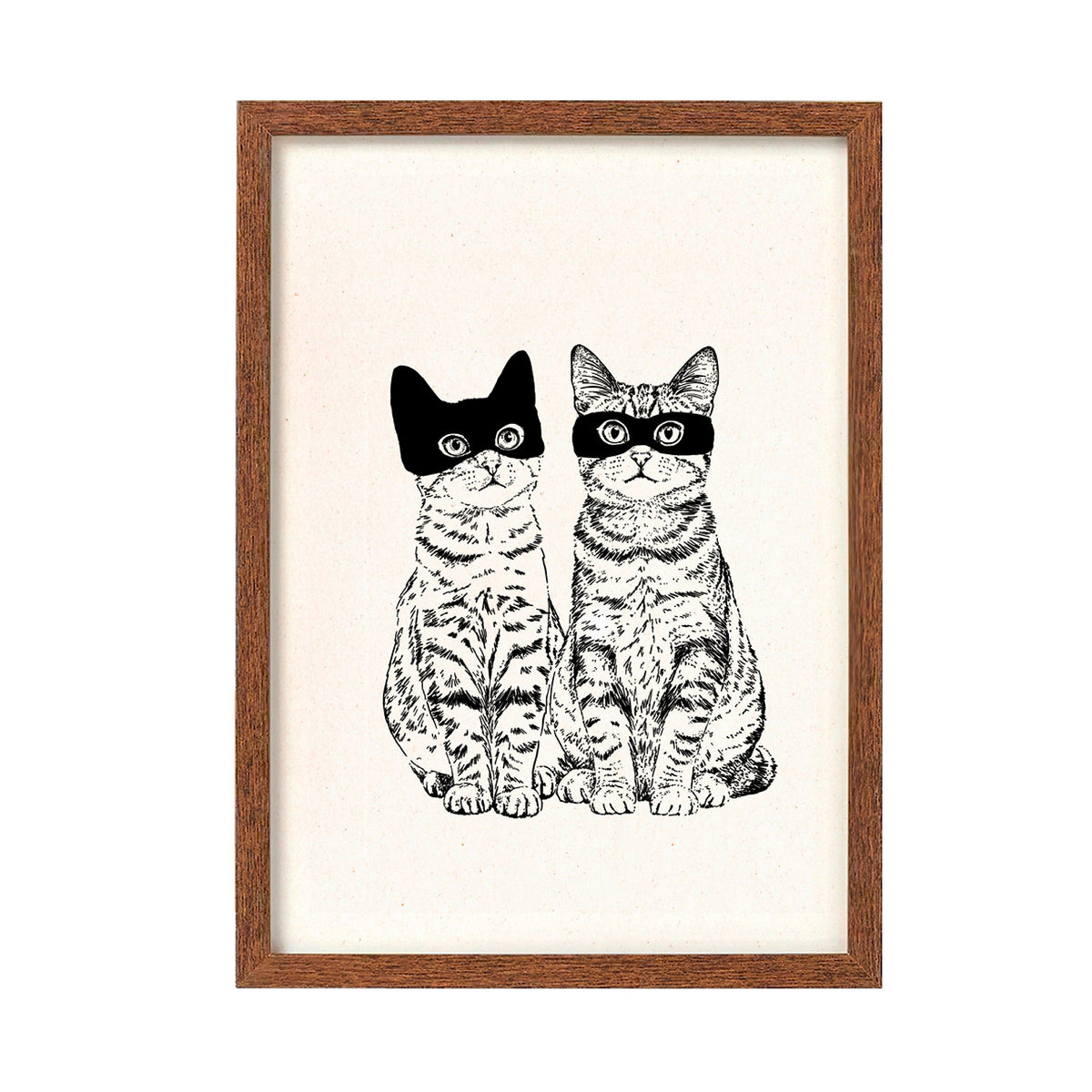 Print de Laura Agustí  A4 - "Two Cats"