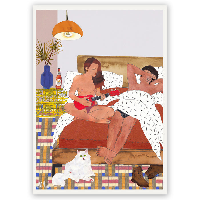 Print de Sara Luz 32 x 45 - "Ukelele"