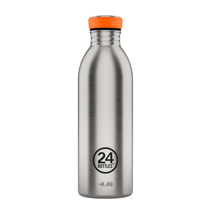 Botella de acero inoxidable 500 ml 24Bottles - Urban Brushed Steel