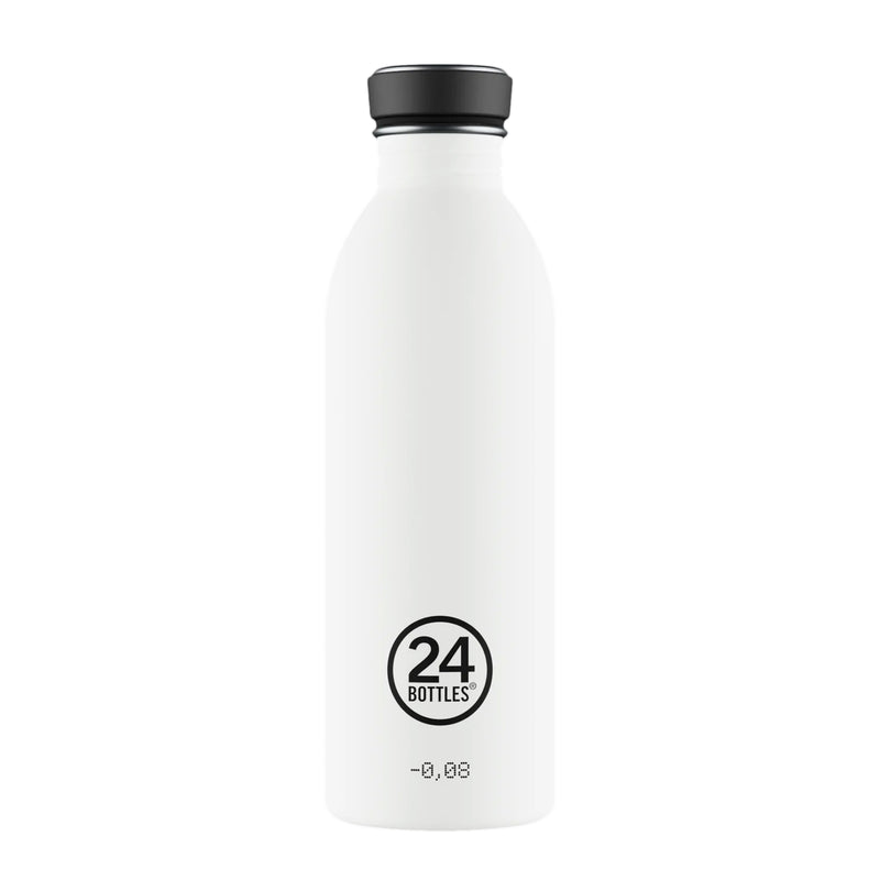 Botella de acero inoxidable 500 ml 24Bottles - Urban Ice White