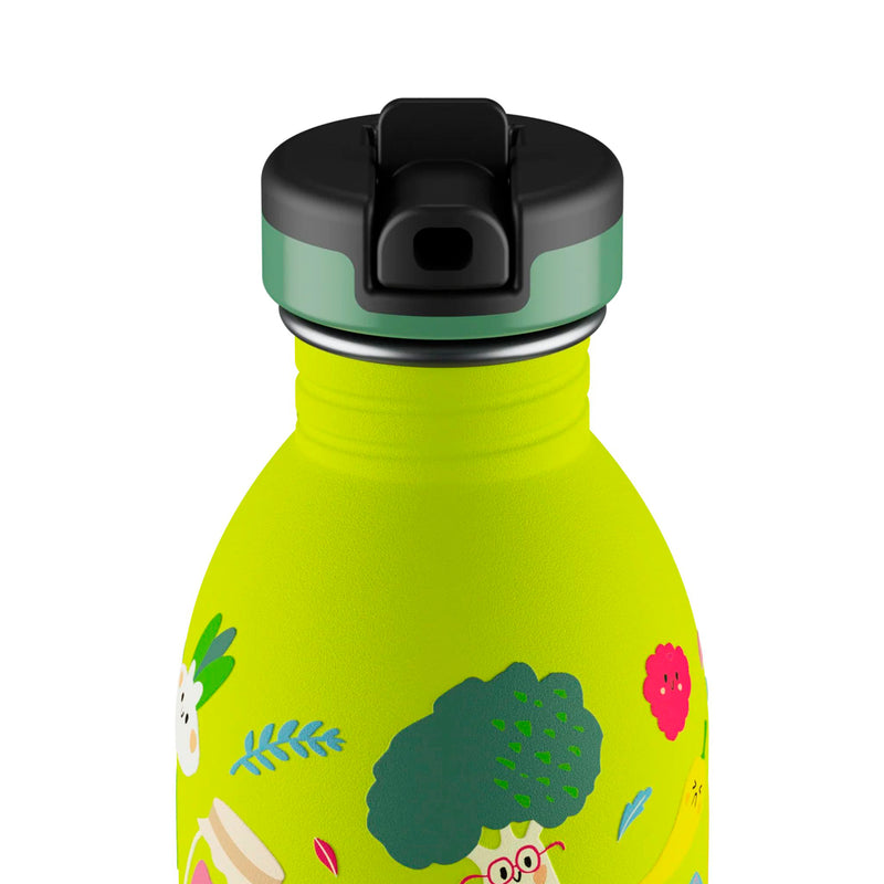 Botella de acero inoxidable 500 ml 24Bottles - Urban Veggie Friends 🥦🍎🥕