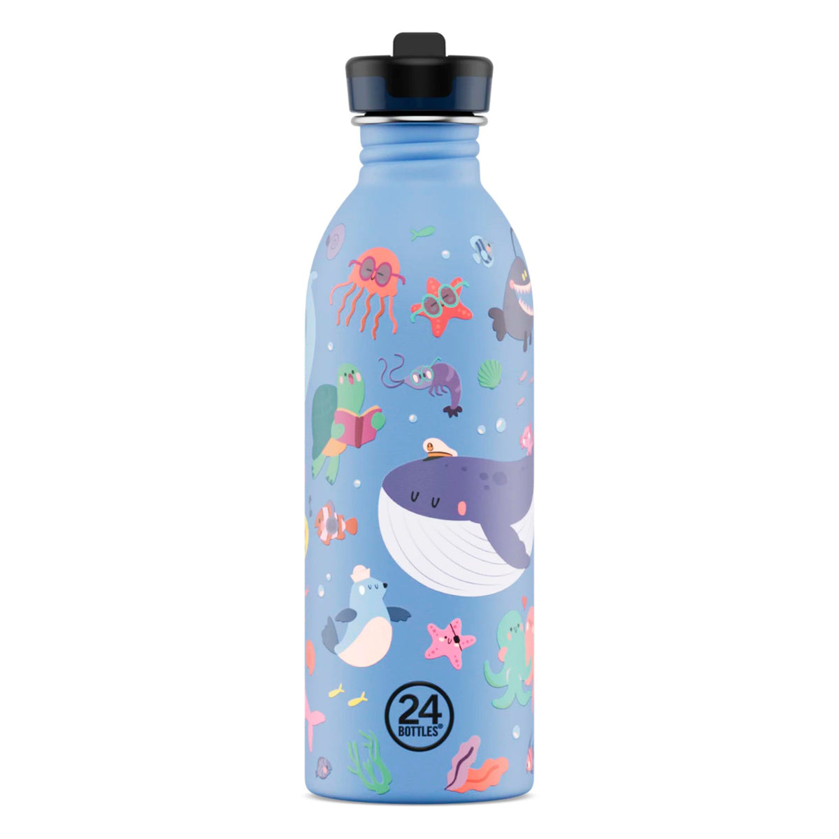 Botella de acero inoxidable 500 ml 24Bottles - Urban Ocean Friends 🐳🐙