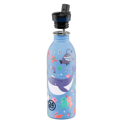 Botella de acero inoxidable 500 ml 24Bottles - Urban Ocean Friends 🐳🐙