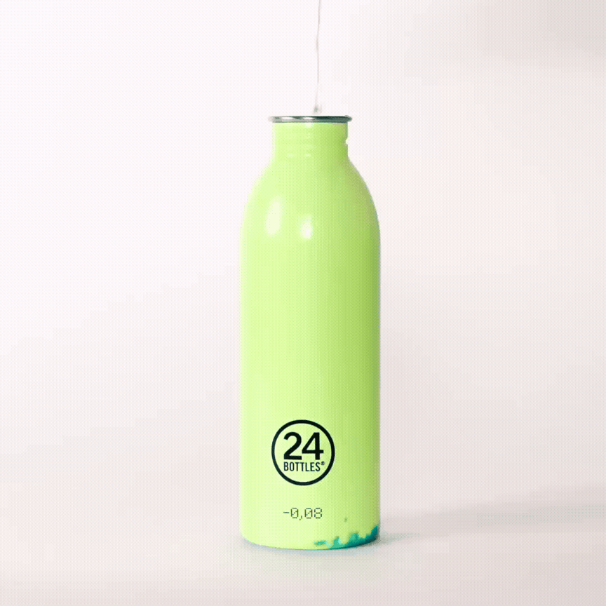 Botella de acero inoxidable 500 ml 24Bottles - Urban REactive Green/Yellow