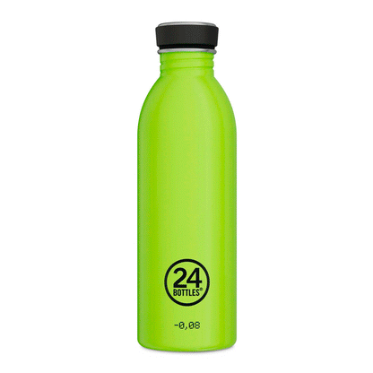 Botella de acero inoxidable 500 ml 24Bottles - Urban REactive Green/Yellow