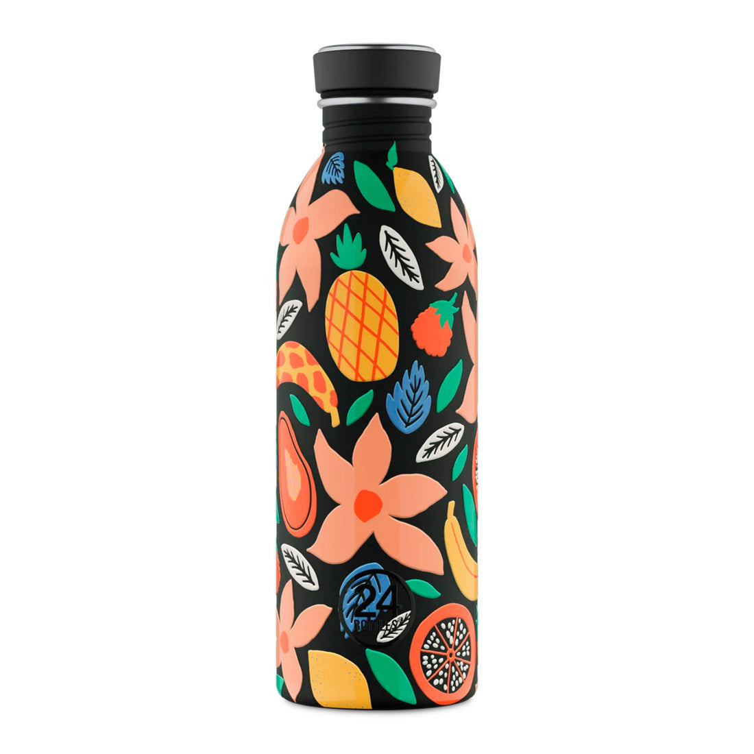 Botella de acero inoxidable 500 ml 24Bottles - Urban Tropical Noir