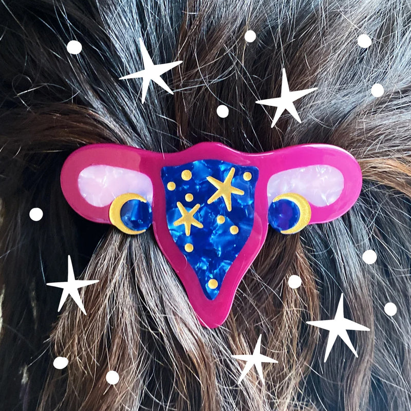 Pasador de pelo grande - Uterus