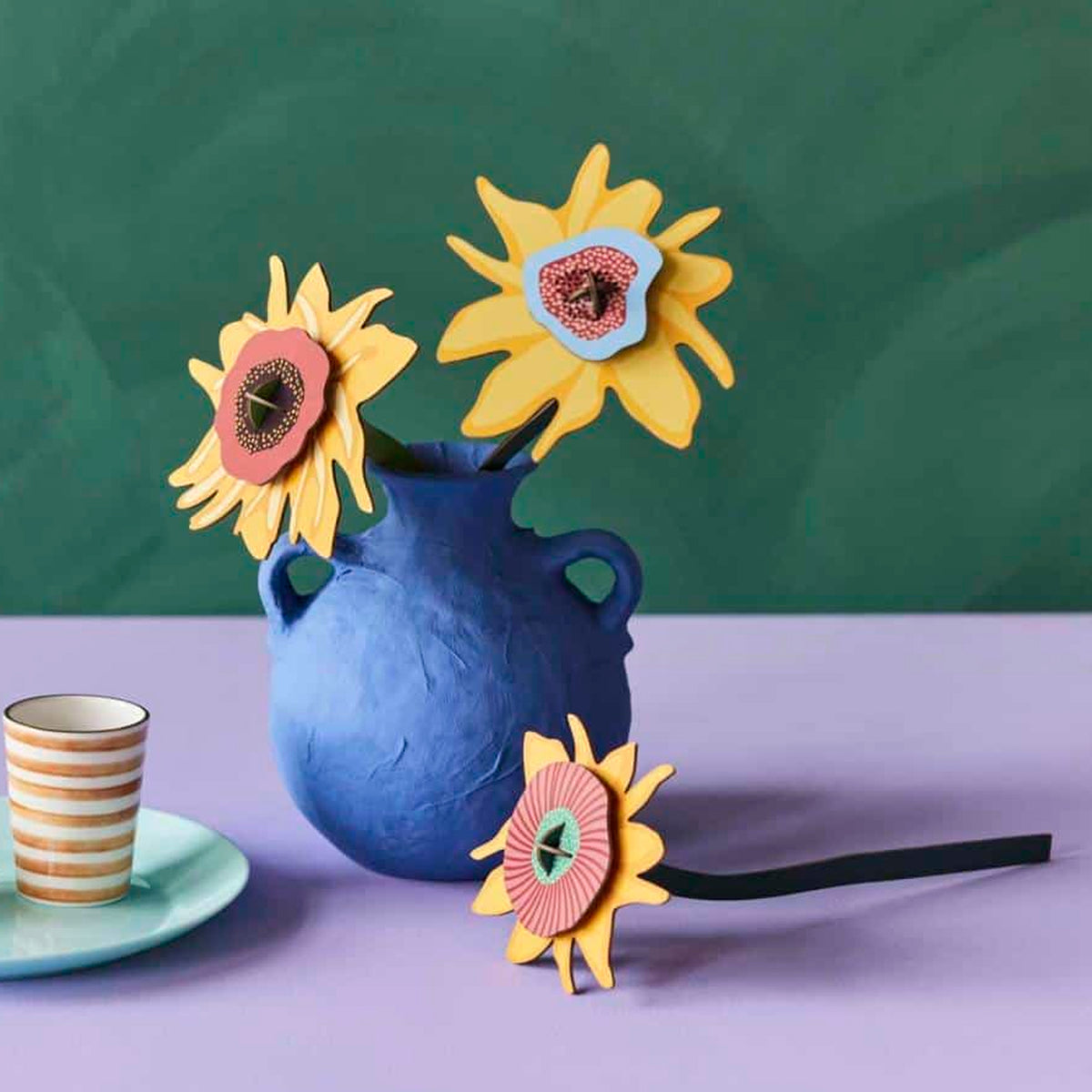Escultura de papel - Van Gogh Sunflowers