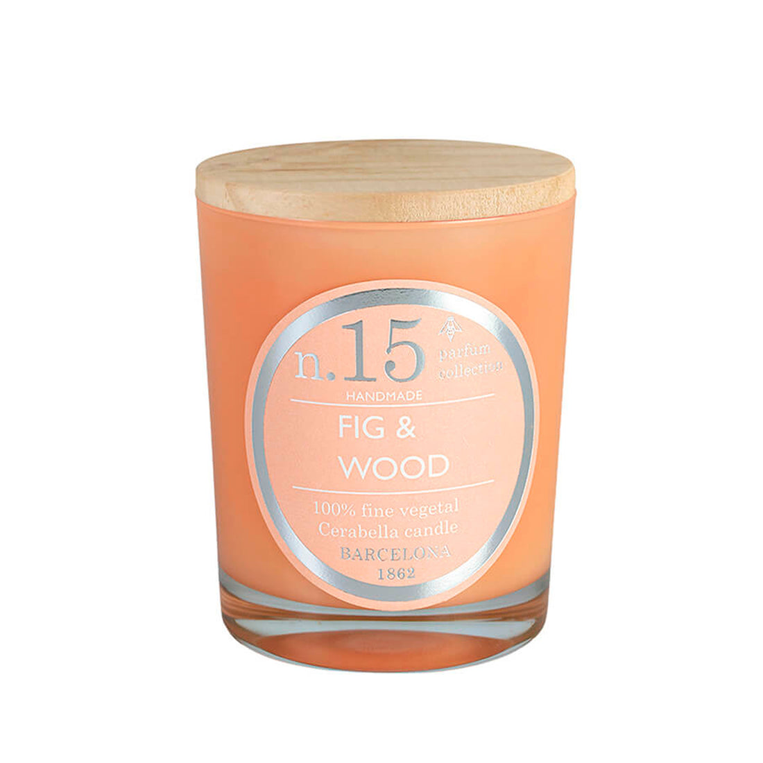 Vela vaso Cerabella - Nº15 Higo y madera