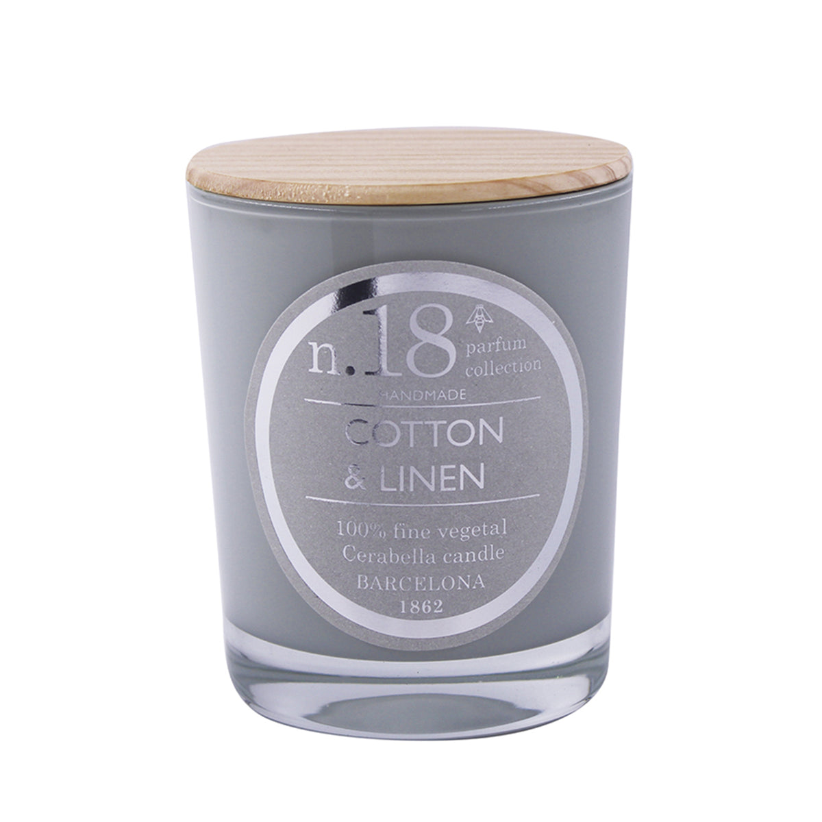 Vela vaso Cerabella - Nº18 Algodón y Lino