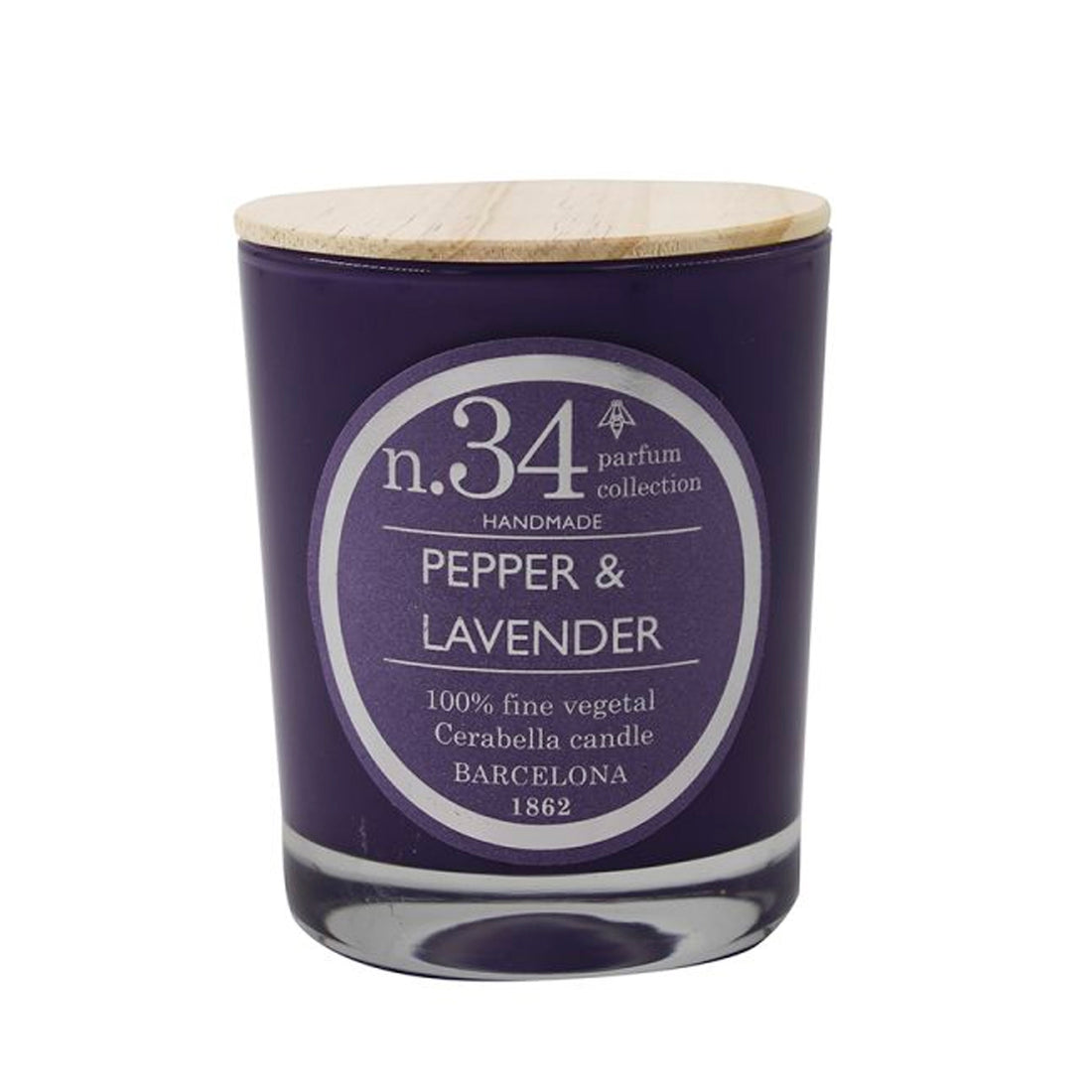 Vela vaso Cerabella - Nº34 Pimienta y Lavanda