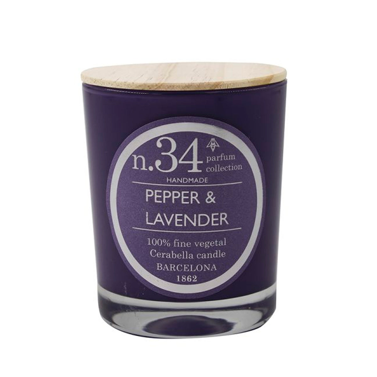Vela vaso Cerabella - Nº34 Pimienta y Lavanda
