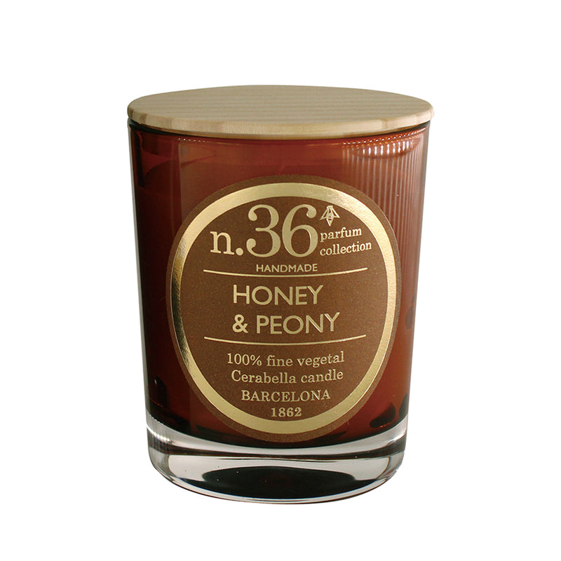 Vela vaso Cerabella - Nº36 Miel y Peonía