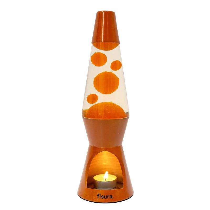Lámpara de lava Vela Fisura - Terracota