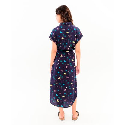 Vestido Béhulah - Alma Azul Marino