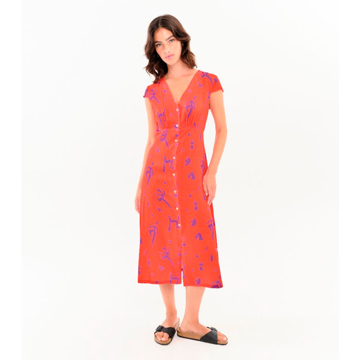 Vestido Béhulah - Aurora Rojo