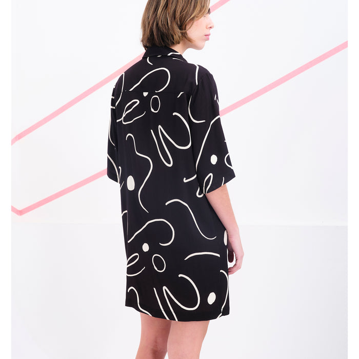 Vestido Béhulah - Coppola Lineal Negro