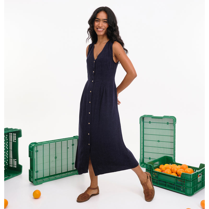 Vestido Béhulah - Melee Azul Marino