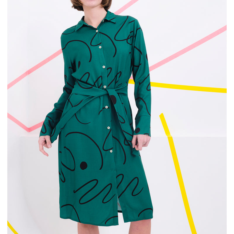 Vestido Béhulah - Polanski Verde