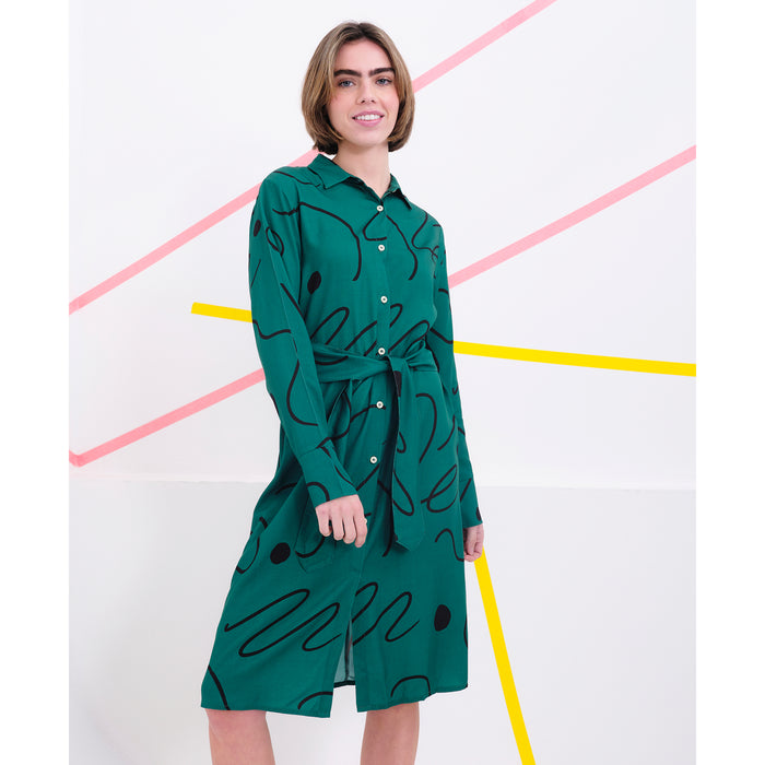 Vestido Béhulah - Polanski Verde