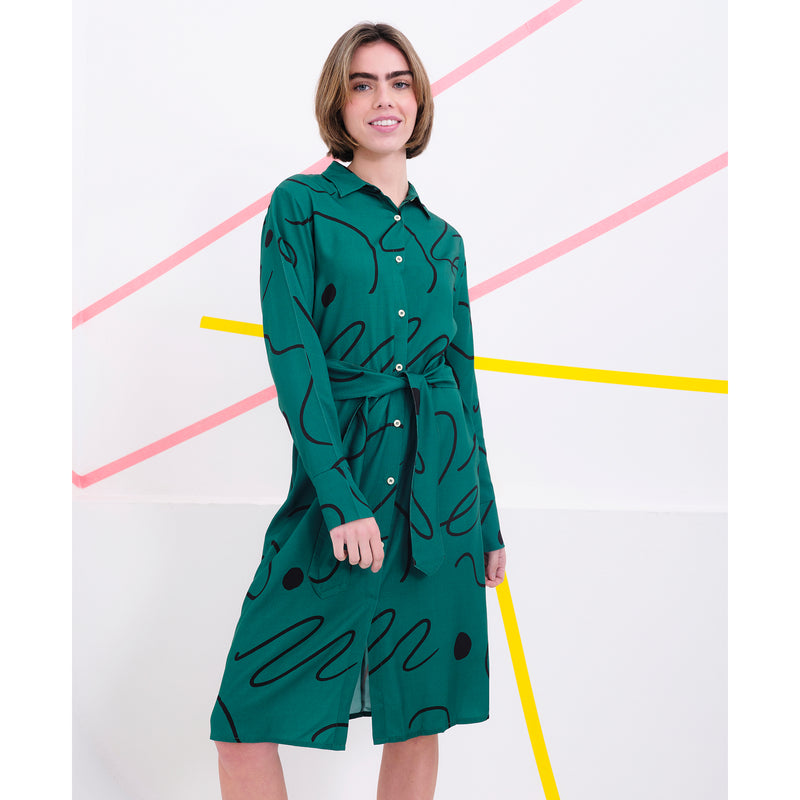 Vestido Béhulah - Polanski Verde