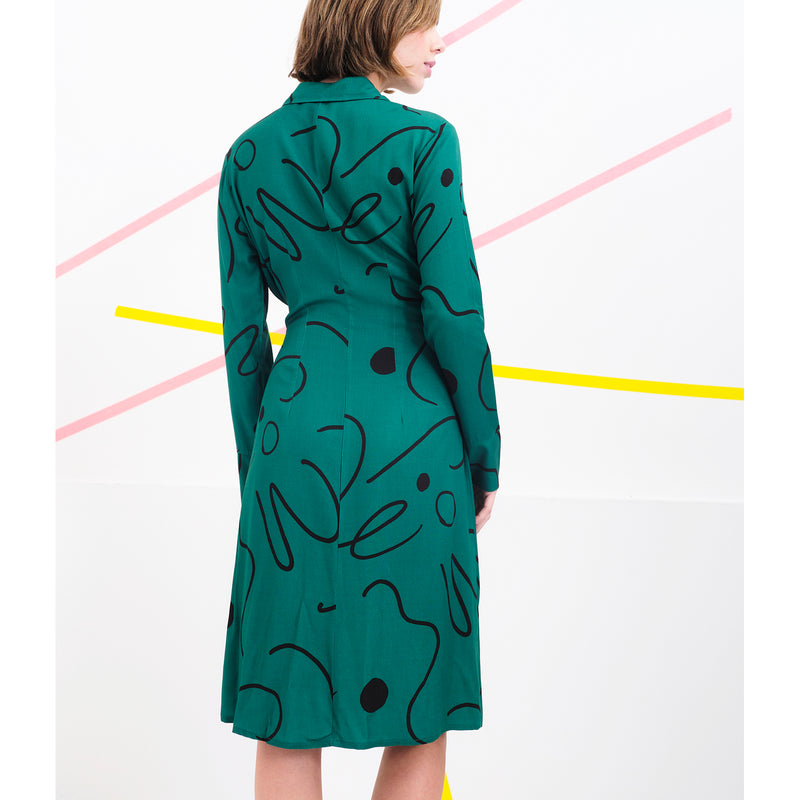 Vestido Béhulah - Polanski Verde