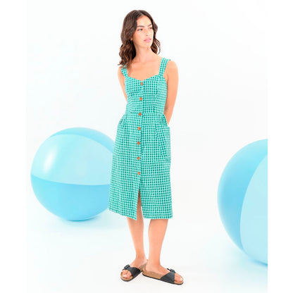 Vestido Béhulah - Vera Vichy Verde