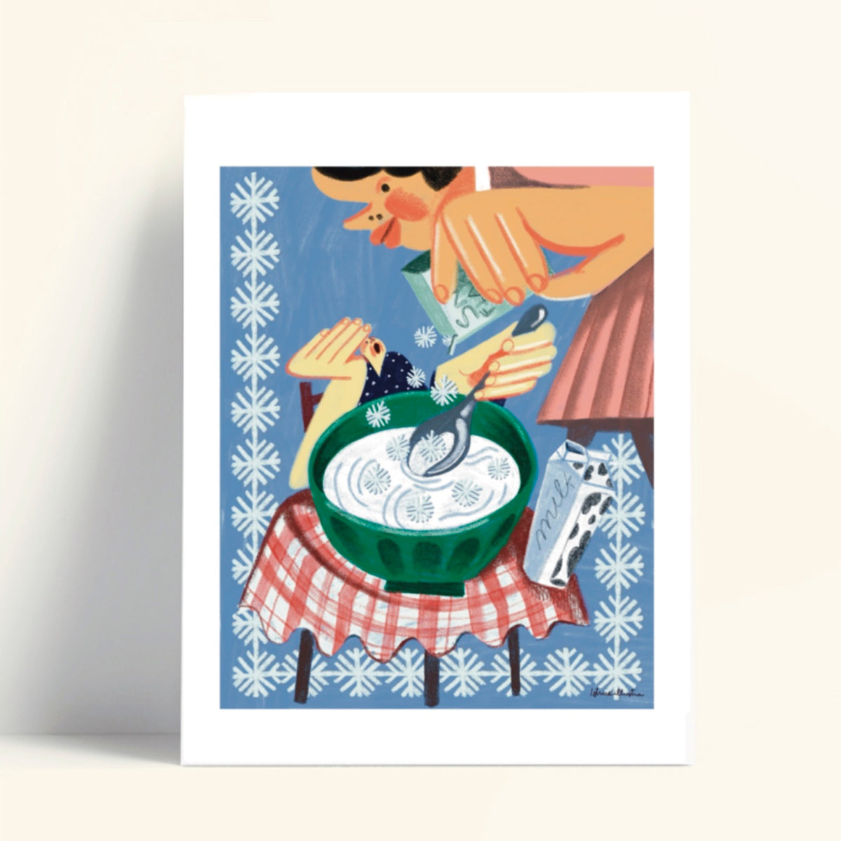 Print de Istriceillustra A4 - "Corn flakes"