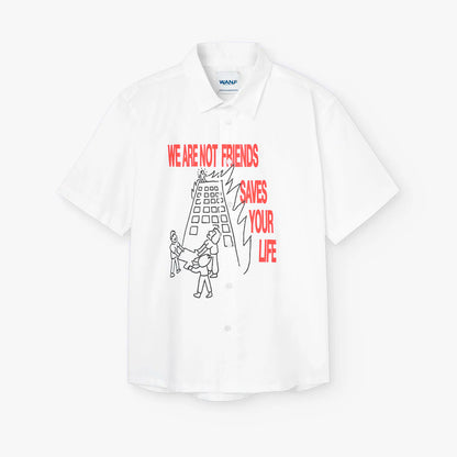 Camisa We Are Not Friends - WANF Saves Your Life
