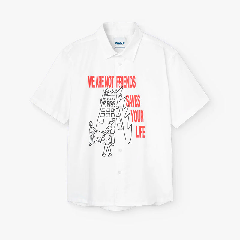 Camisa We Are Not Friends - WANF Saves Your Life