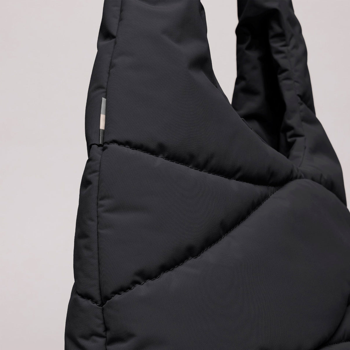 Bolso Got Bag - Wavy Puffer Shoulder Bag Black