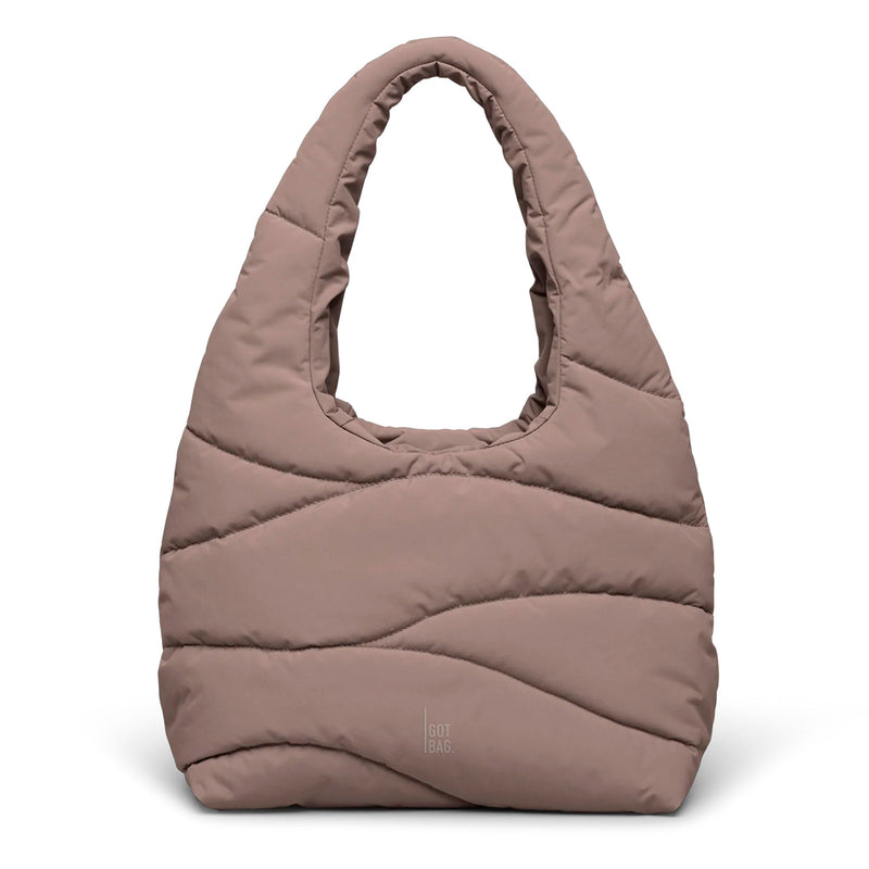 Bolso Got Bag - Wavy Puffer Shoulder Bag Oyster