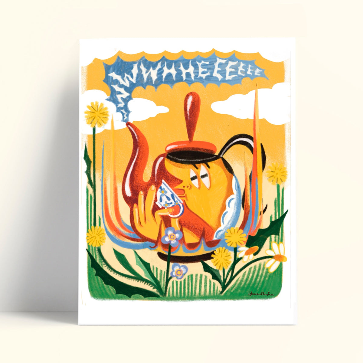 Print de Istriceillustra A5 - "Weeee!"