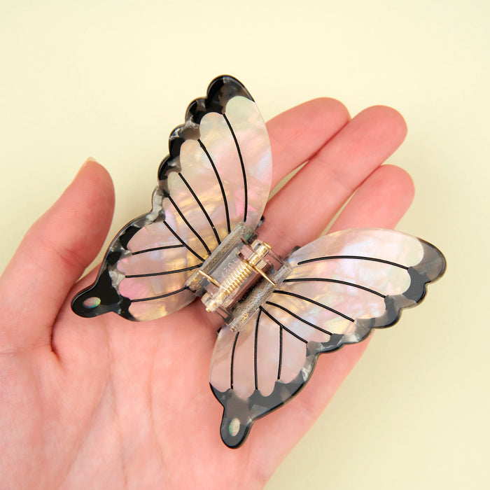 Pinza para el pelo - Mariposa blanca