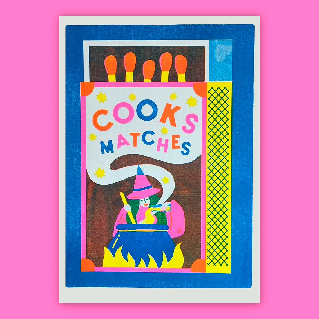 Print de Naomi Wilkinson A4 - "Witch Matchbox"