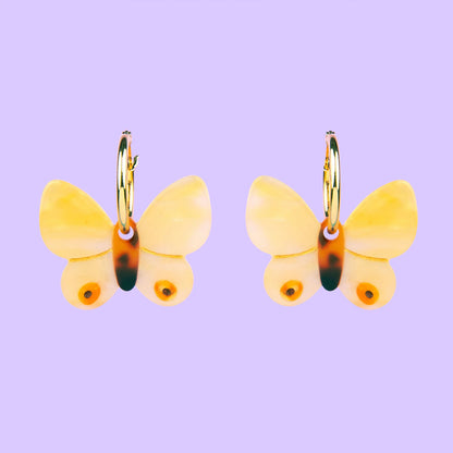 Pendientes - Mariposa amarilla