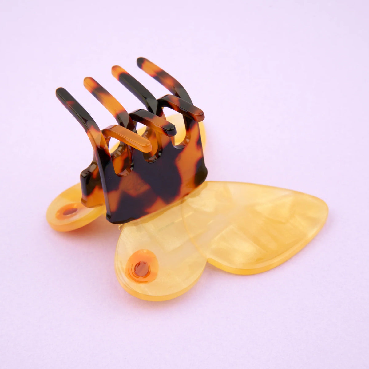 Pinza para el pelo - Mariposa amarilla
