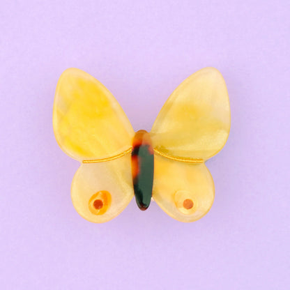 Pasador de pelo - Mariposa amarilla