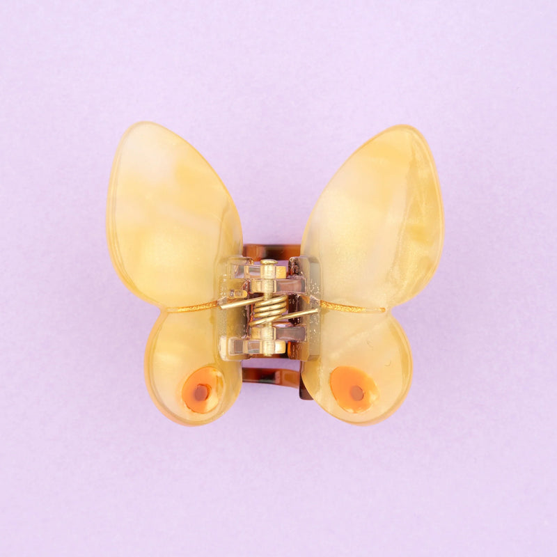 Minipinza para el pelo - Mariposa amarilla