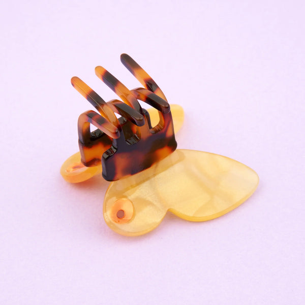Minipinza para el pelo - Mariposa amarilla