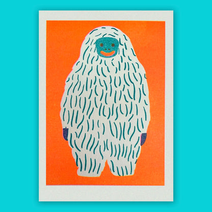 Print de Naomi Wilkinson A6 - "Yeti"