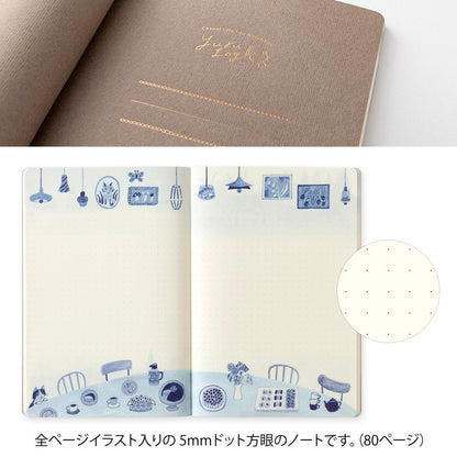 Libreta Midori - Yuru Log Blue Nordic