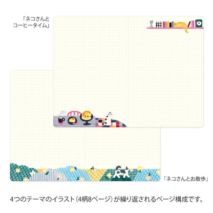 Libreta Midori - Yuru Log Cat 🐱